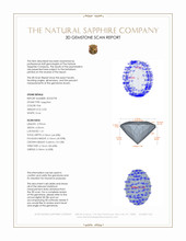 0.50 Ct. Pink Sapphire from Ceylon (Sri Lanka) 3 D Scan Report