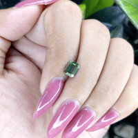 1.08 Ct. Bluish Green Sapphire from Tanzania Life Style