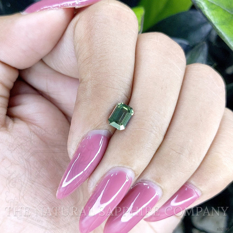 1.08 Ct. Bluish Green Sapphire from Tanzania