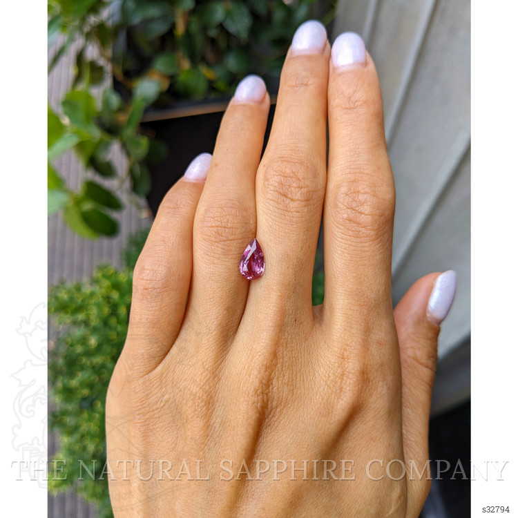 1.77 Ct. Reddish Pink Sapphire from Ceylon (Sri Lanka)