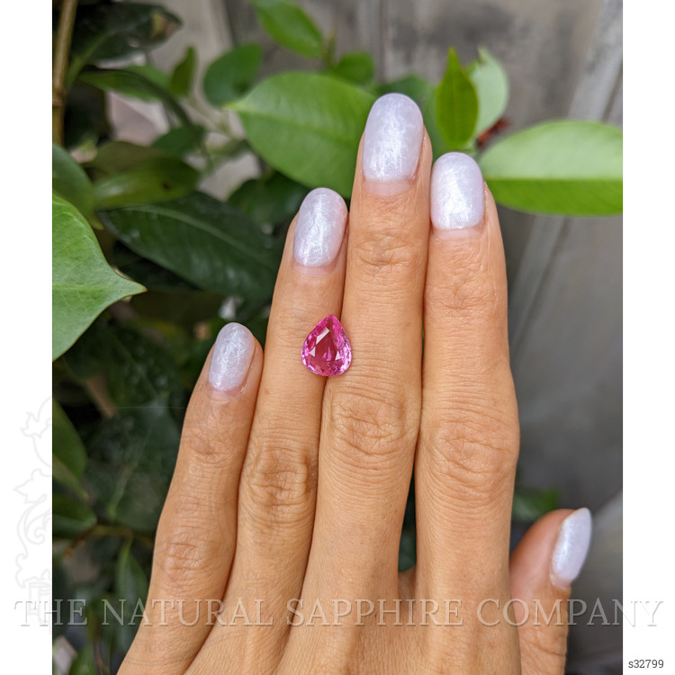 3.00 Ct. Reddish Pink Sapphire from Ceylon (Sri Lanka)