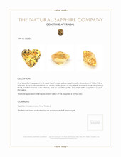 4.18 Ct. Yellow Sapphire from Ceylon (Sri Lanka) Appraisal