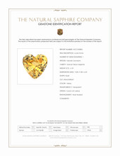 4.18 Ct. Yellow Sapphire from Ceylon (Sri Lanka) Scan Report