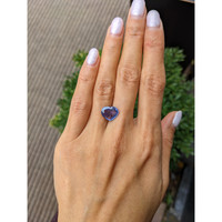 4.10 Ct. Blue Sapphire from Ceylon (Sri Lanka) Life Style