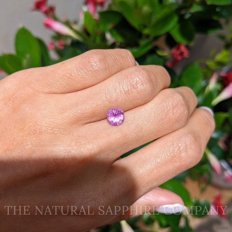 1.55 Ct. Purplish Pink Sapphire from Ceylon (Sri Lanka)