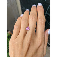 1.55 Ct. Purplish Pink Sapphire from Ceylon (Sri Lanka) Life Style