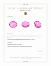 2.26 Ct. Pink Sapphire from Ceylon (Sri Lanka) Appraisal