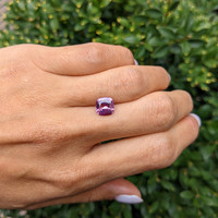 2.59 Ct. Purplish Pink Sapphire from Ceylon (Sri Lanka) Life Style