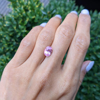 3.16 Ct. Purplish Pink Sapphire from Ceylon (Sri Lanka) Life Style