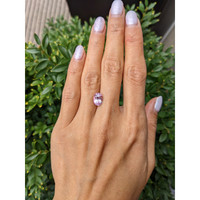 3.16 Ct. Purplish Pink Sapphire from Ceylon (Sri Lanka) Life Style