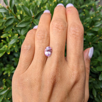 3.16 Ct. Purplish Pink Sapphire from Ceylon (Sri Lanka) Life Style