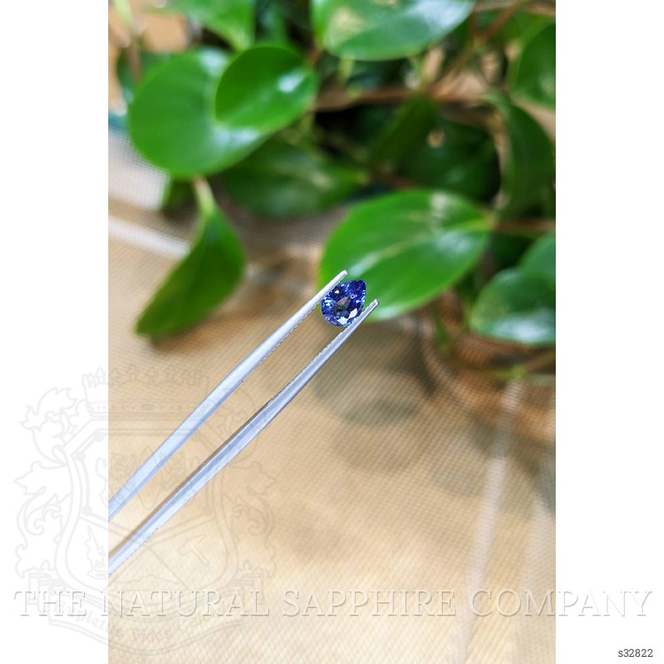 0.86 Ct. Blue Sapphire from Ceylon (Sri Lanka)