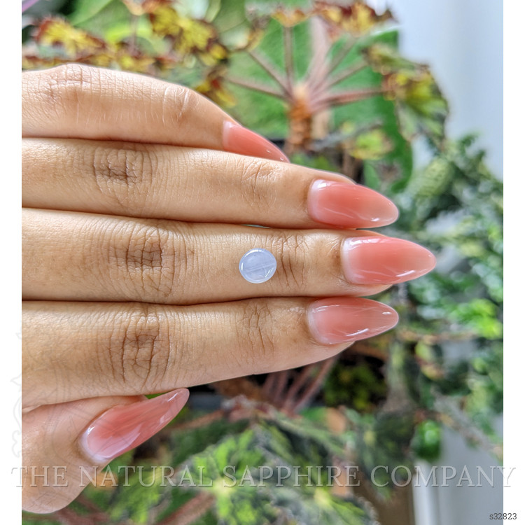 1.21 Ct. Greyish Blue Star Sapphire from Ceylon (Sri Lanka)
