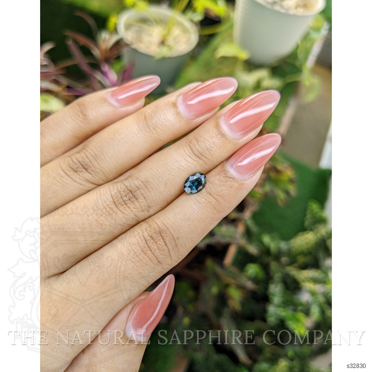 1.38 Ct. Greenish Blue Sapphire from Madagascar