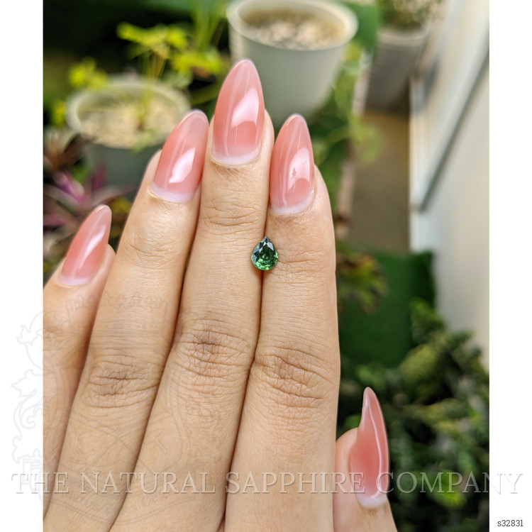 0.72 Ct. Green Sapphire from Madagascar