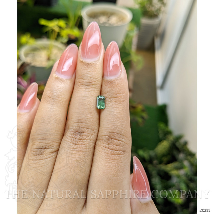 0.92 Ct. Yellowish Green Sapphire from Madagascar