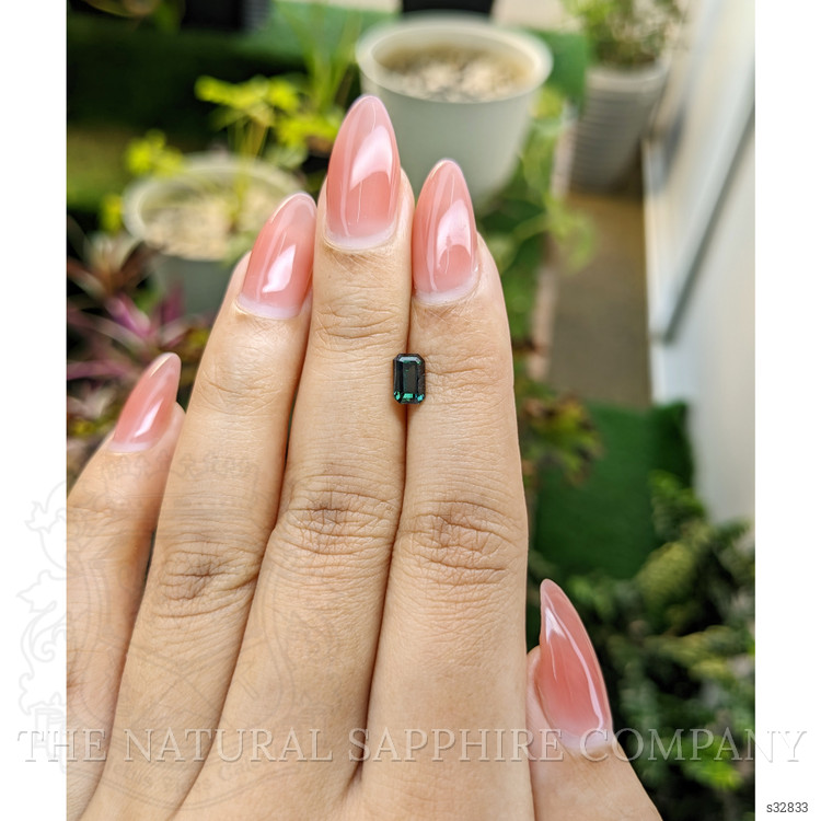 1.08 Ct. Bluish Green Sapphire from Madagascar