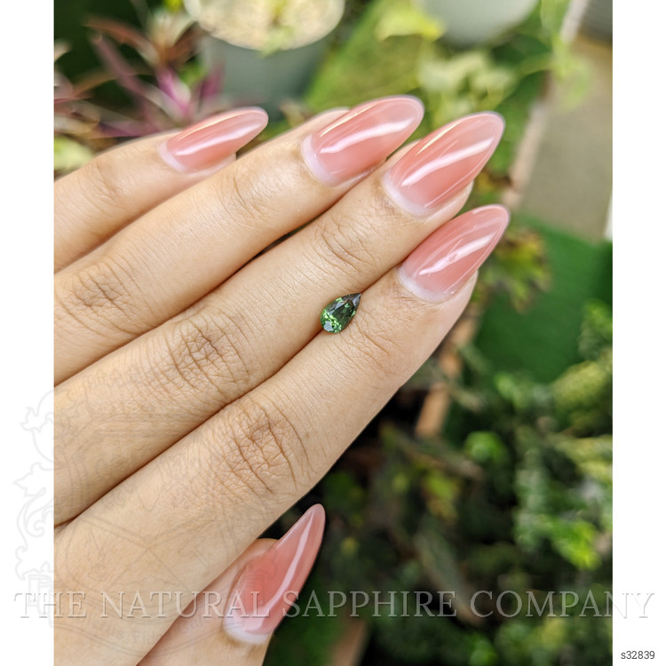 0.85 Ct. Green Sapphire from Madagascar