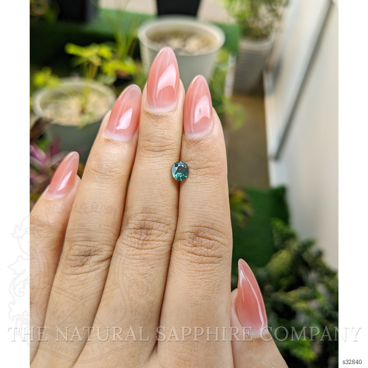 0.85 Ct. Green Sapphire from Madagascar