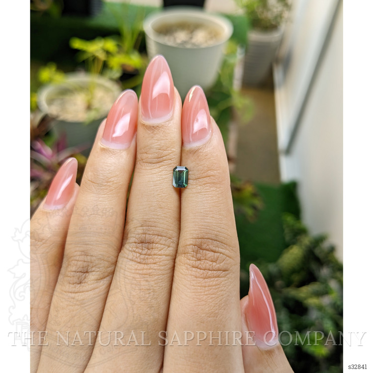 0.58 Ct. Green Sapphire from Madagascar