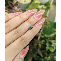 0.58 Ct. Green Sapphire from Madagascar Life Style