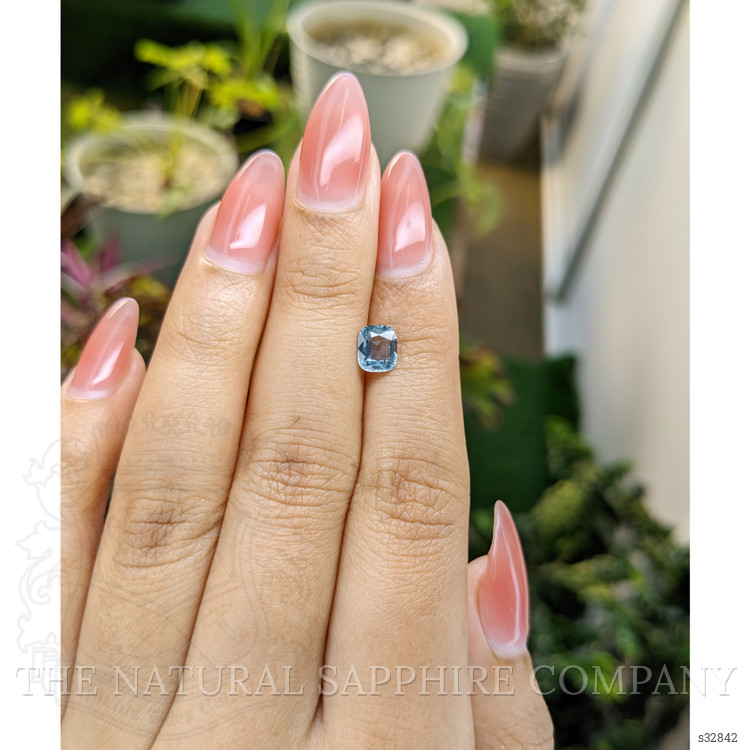 1.12 Ct. Greenish Blue Sapphire from Madagascar