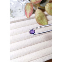 3.01 Ct. Bluish Purple Cabochon Sapphire from Ceylon (Sri Lanka) Life Style