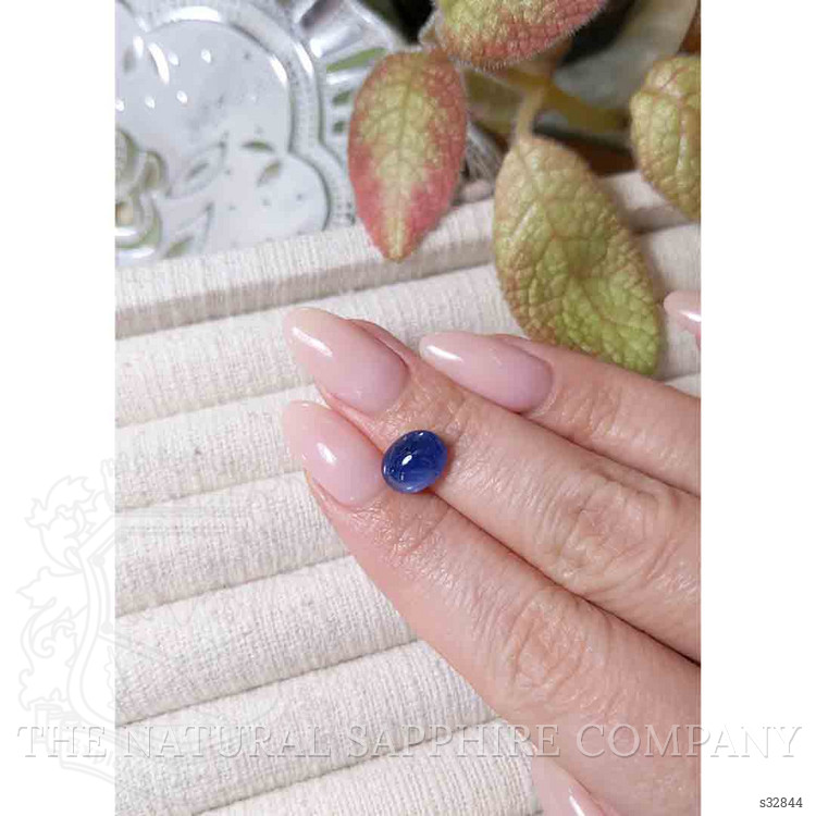 3.57 Ct. Blue Cabochon Sapphire from Ceylon (Sri Lanka)