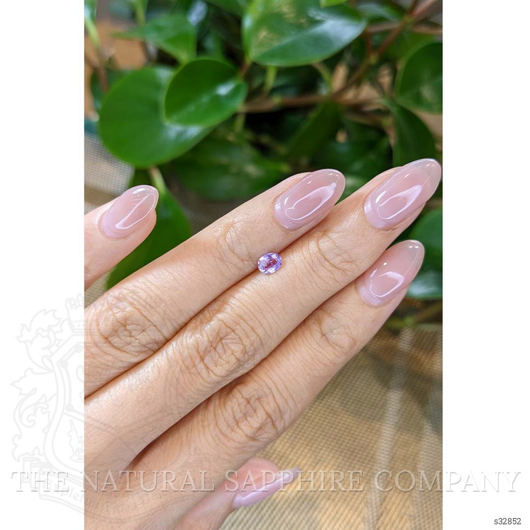0.34 Ct. Pinkish Purple Sapphire from Ceylon (Sri Lanka)