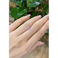 0.36 Ct. Purplish Pink Sapphire from Ceylon (Sri Lanka) Life Style
