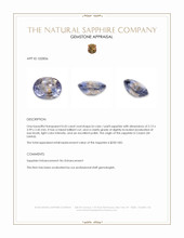 0.43 Ct. Bi Color / Parti Sapphire from Ceylon (Sri Lanka) Appraisal
