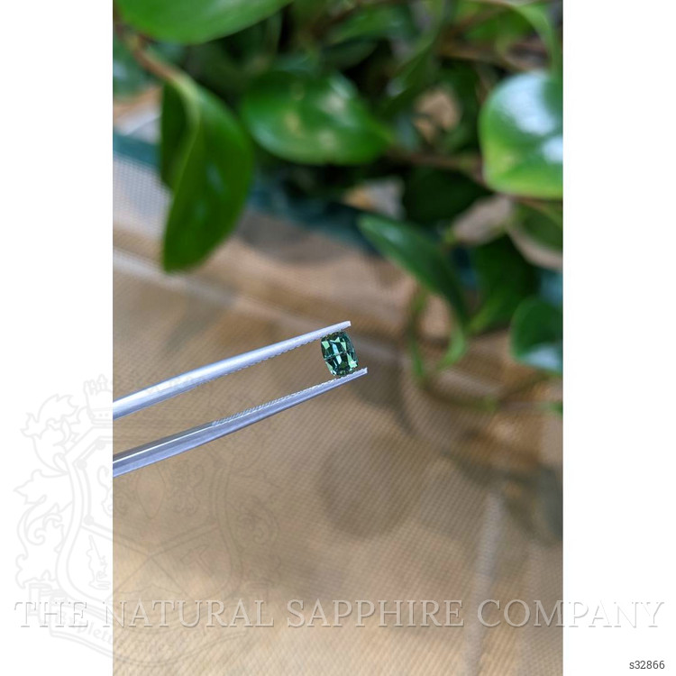 0.62 Ct. Bluish Green Sapphire from Madagascar