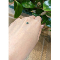 0.52 Ct. Bluish Green Sapphire from Madagascar Life Style