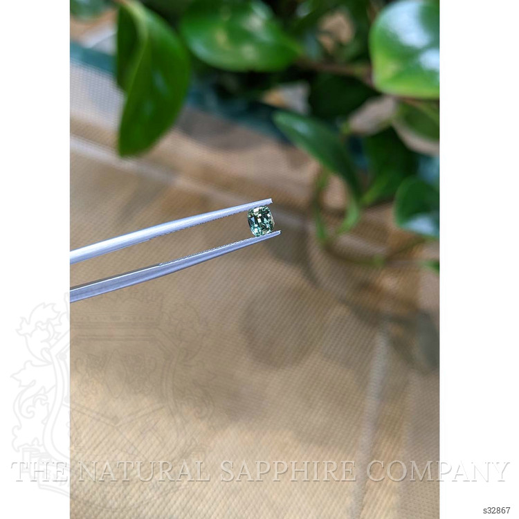 0.52 Ct. Bluish Green Sapphire from Madagascar