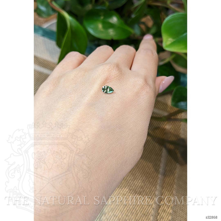 0.63 Ct. Yellowish Green Sapphire from Madagascar