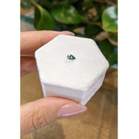 0.35 Ct. Green Sapphire from Madagascar Life Style