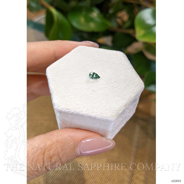 0.35 Ct. Green Sapphire from Madagascar