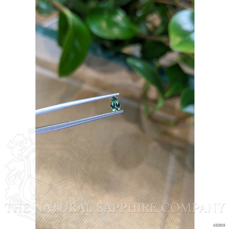 0.35 Ct. Green Sapphire from Madagascar