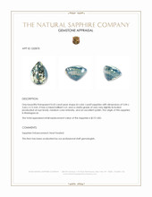0.43 Ct. Bi Color / Parti Sapphire from Madagascar Appraisal