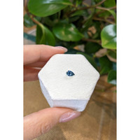 0.57 Ct. Blue Sapphire from Madagascar Life Style