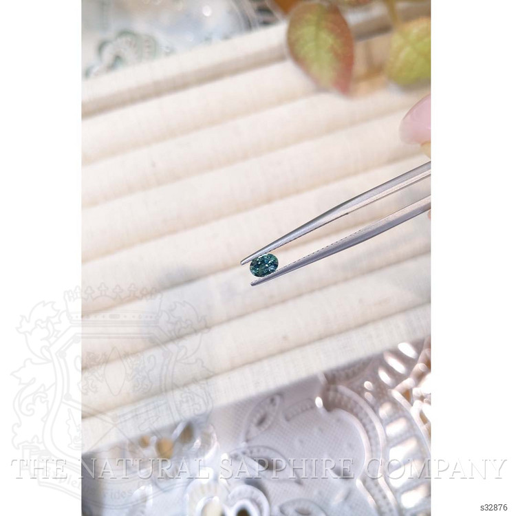 0.45 Ct. Bluish Green Sapphire from Madagascar