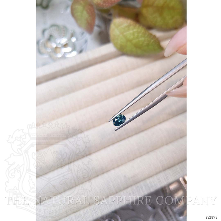 0.59 Ct. Bluish Green Sapphire from Madagascar