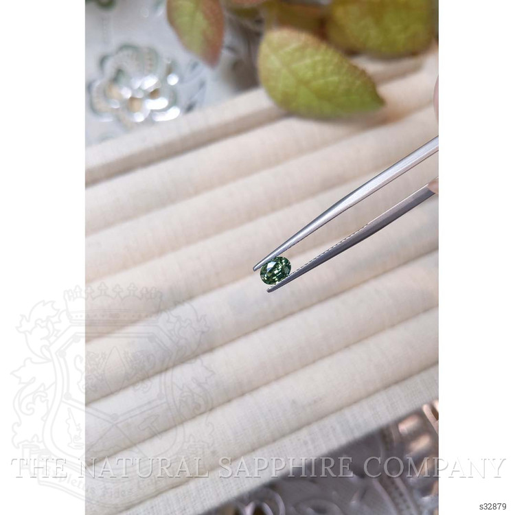 0.59 Ct. Green Sapphire from Madagascar