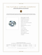 0.59 Ct. Greenish Blue Sapphire from Madagascar Scan Report