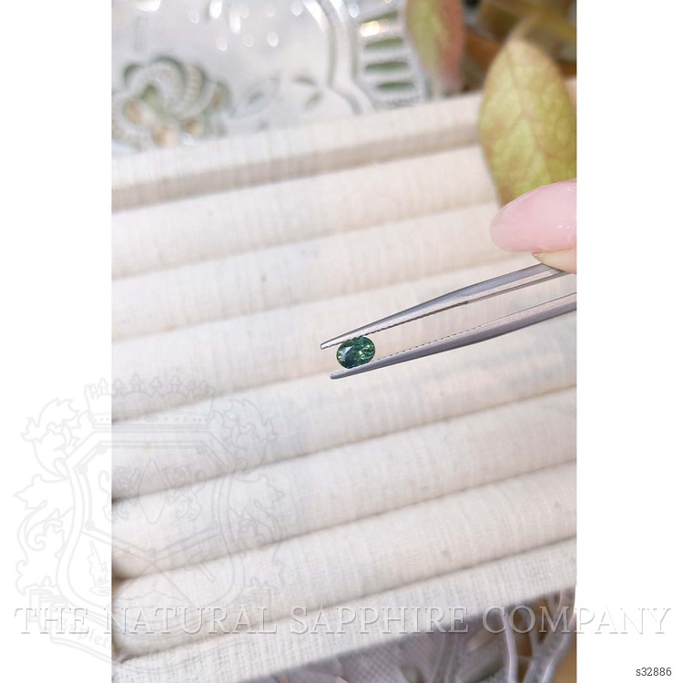 0.50 Ct. Bluish Green Sapphire from Madagascar