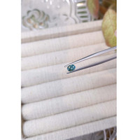 0.56 Ct. Greenish Blue Sapphire from Madagascar Life Style