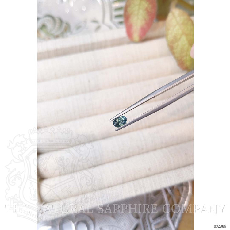 0.62 Ct. Bluish Green Sapphire from Madagascar