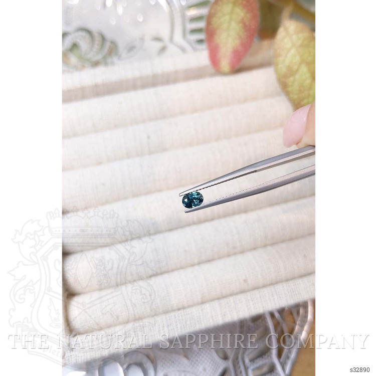 0.53 Ct. Greenish Blue Sapphire from Madagascar