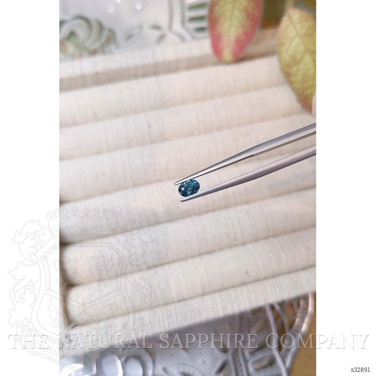 0.52 Ct. Greenish Blue Sapphire from Madagascar