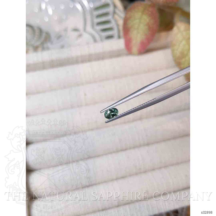 0.57 Ct. Bluish Green Sapphire from Madagascar